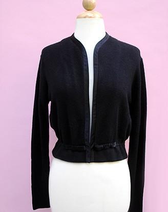 60S SAKS FIFTH AVENUE  BLACK TUXEDO CASHMERE