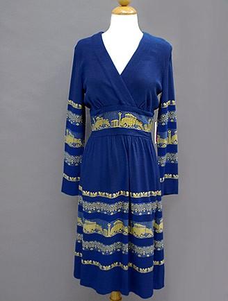 70S BLUE GRECIAN DRESS
6