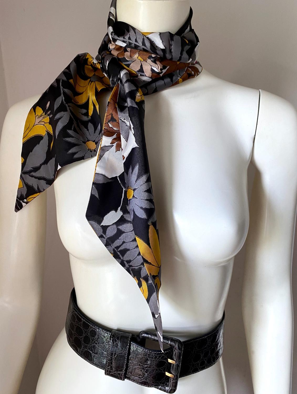 60S SCARF BELT FLORAL PRINT