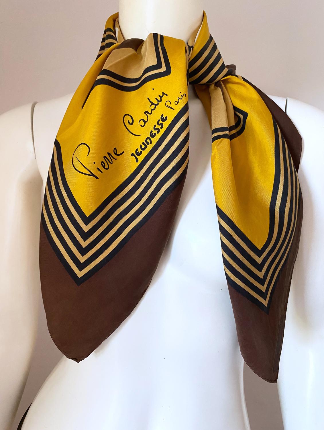 70S PIERRE CARDIN SCARF  JEUNESSE PARIS