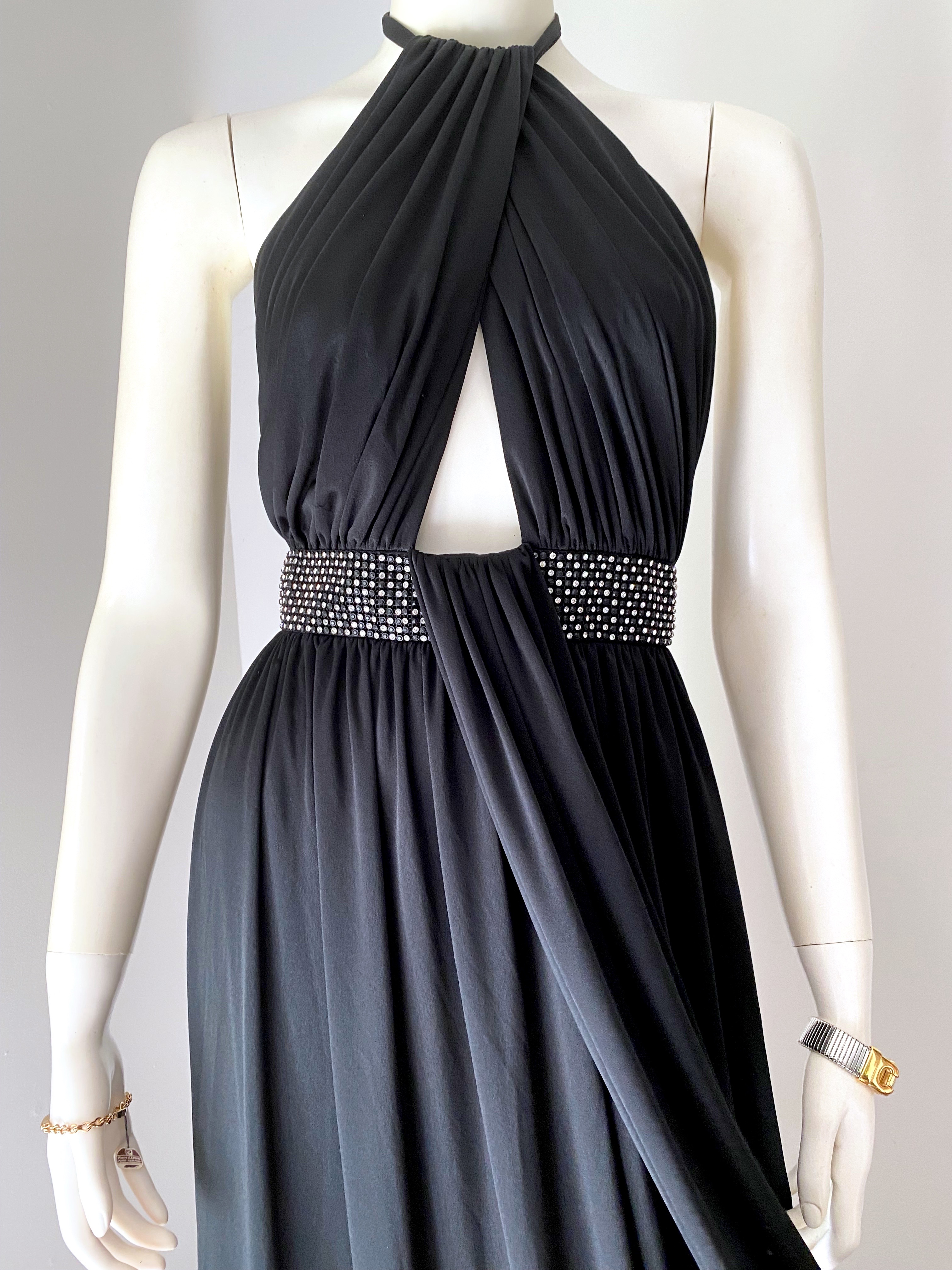 70S ESTEVEZ<br>NOIR JERSEY GOWN 4