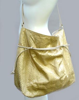 80S I. MAGNIN 
 OVERSIZED SNAKE BAG