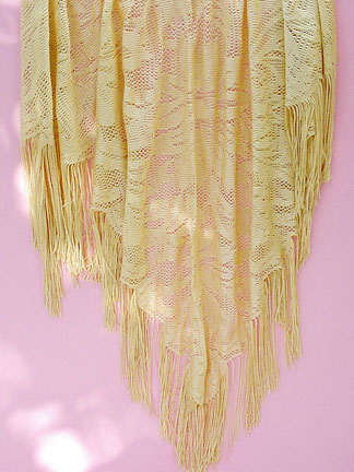 LACY GOLD SHAWL