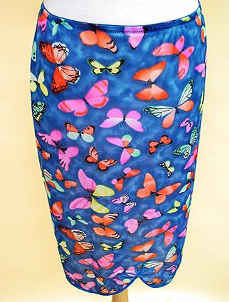 60S BUTTERFLY SLIP SKIRT