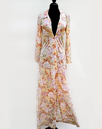 70S JOHN KLOSS FLORAL ROBE 4