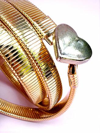 70S DISCO BELT 
GOLDEN HEART