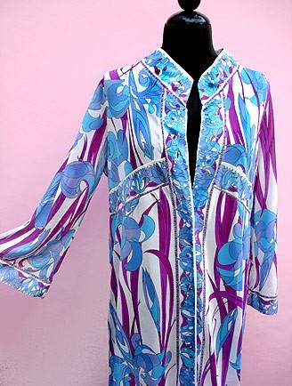 60S EMILIO PUCCI
IRIS IN VIOLET
 & BLUES ROBE