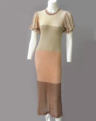 70S NUDE SHERBERT
 KNIT DRESS