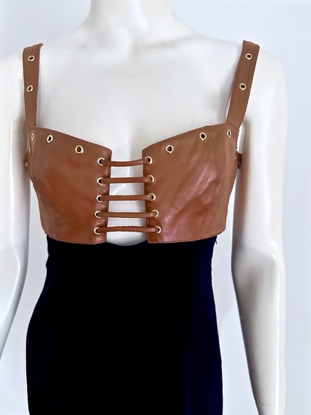 90S GENNY
LEATHER CORSET DRESS