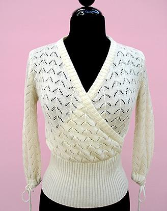 70S FAUX WRAP TOP