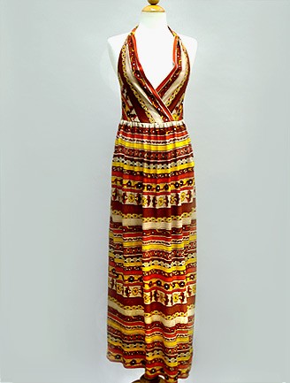 THE HALTER Reconstructed  DRESS INDIAN SUMMER