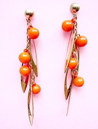 60S MOD DANGLE EARRINGS