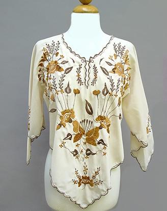 70S BOHO EMBROIDERY TOP