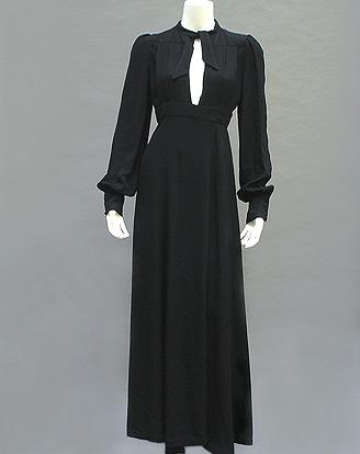 70S OSSIE CLARK FOR RADLEY
MOSS CREPE MAXI 
6