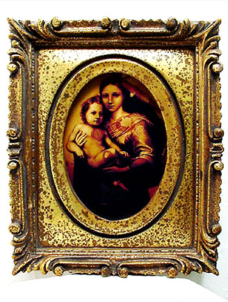 FRAMED MADONNA & CHILD PRINT