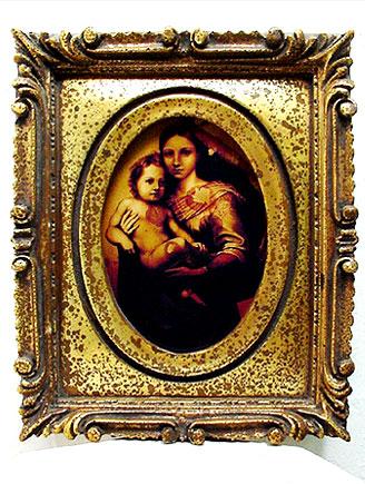 FRAMED MADONNA & CHILD PRINT