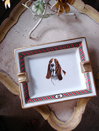 80S GUCCI  HOUNDDOG ASH TRAY